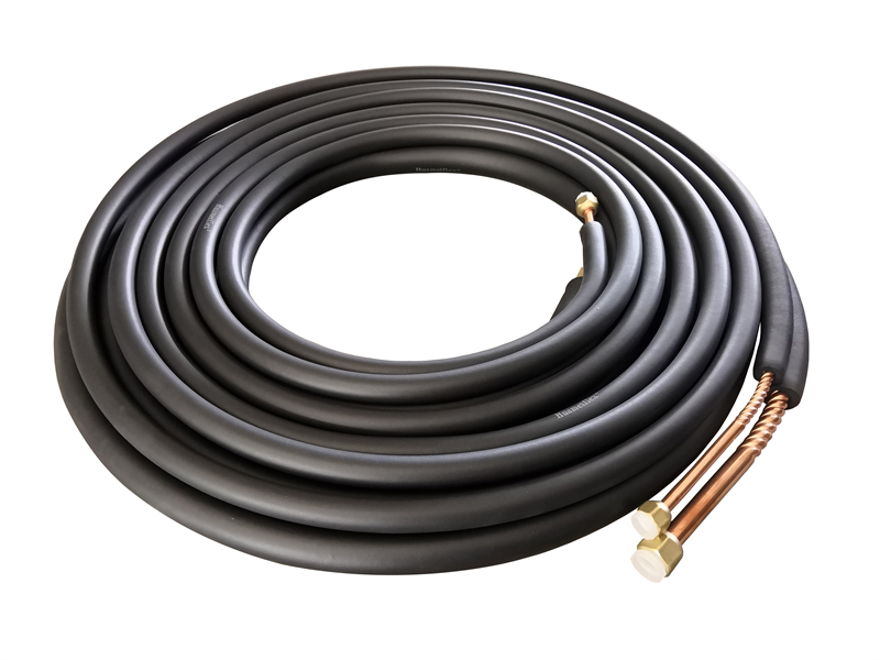 Refrigerant Copper Line Set with Flexible Spiral Waves